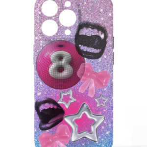 Glitter 8 Star Lips Collage Case
