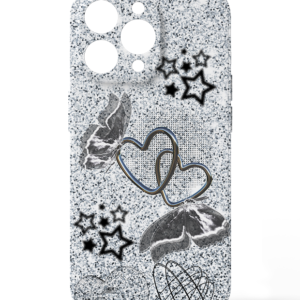 Bling Butterfly Heart Starts Silver